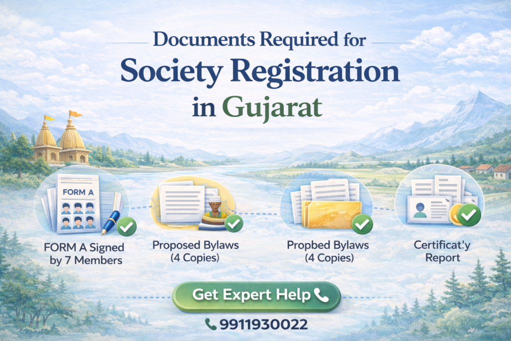 Documents Required for Society Registration in Gujarat (Complete Guide 2026)