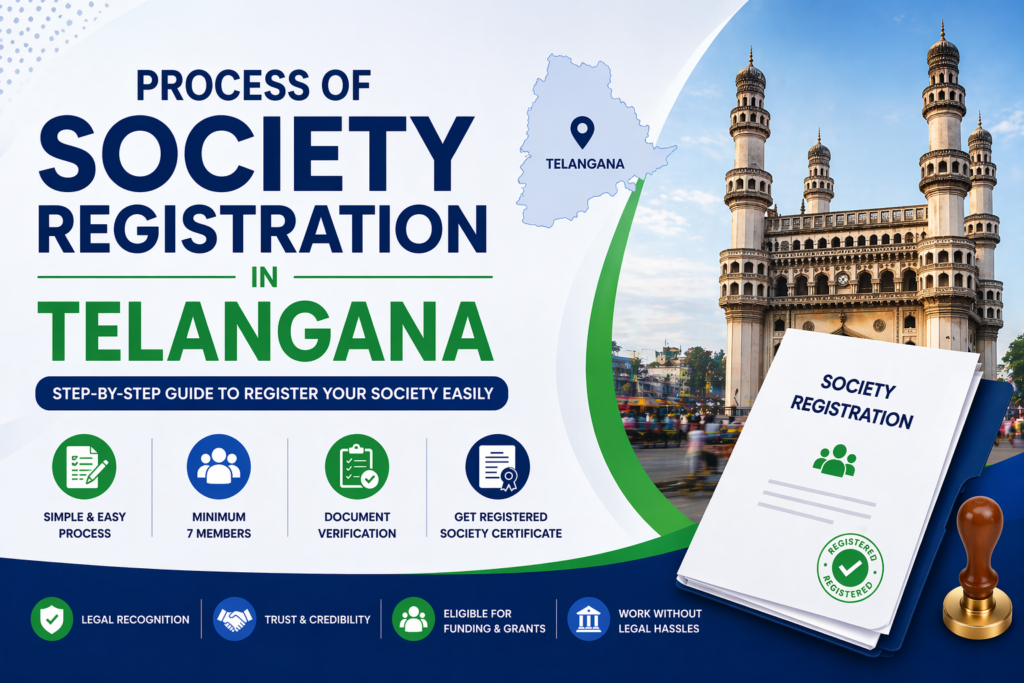 🏢 Process of Society Registration in Telangana (Step-by-Step Guide)