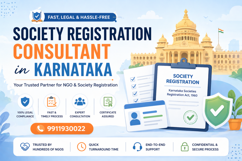 Society Registration Consultant in Karnataka – Complete Guide for Fast & Legal NGO Setup (2026)