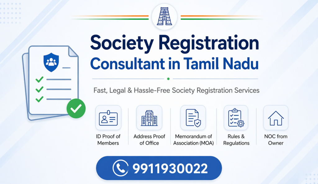 Society Registration Consultant in Tamil Nadu – Fast, Legal & Hassle-Free Setup