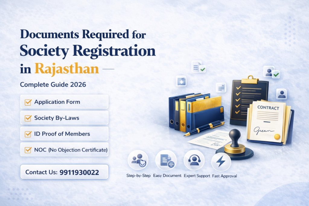 Documents Required for Society Registration in Rajasthan (Complete Guide 2026)