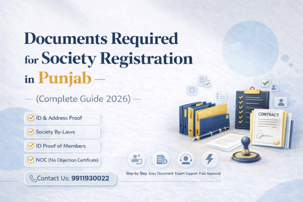 Documents Required for Society Registration in Punjab (Complete Guide 2026)
