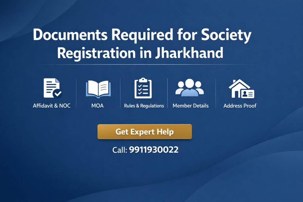 Documents Required for Society Registration in Jharkhand (Complete Guide 2026)