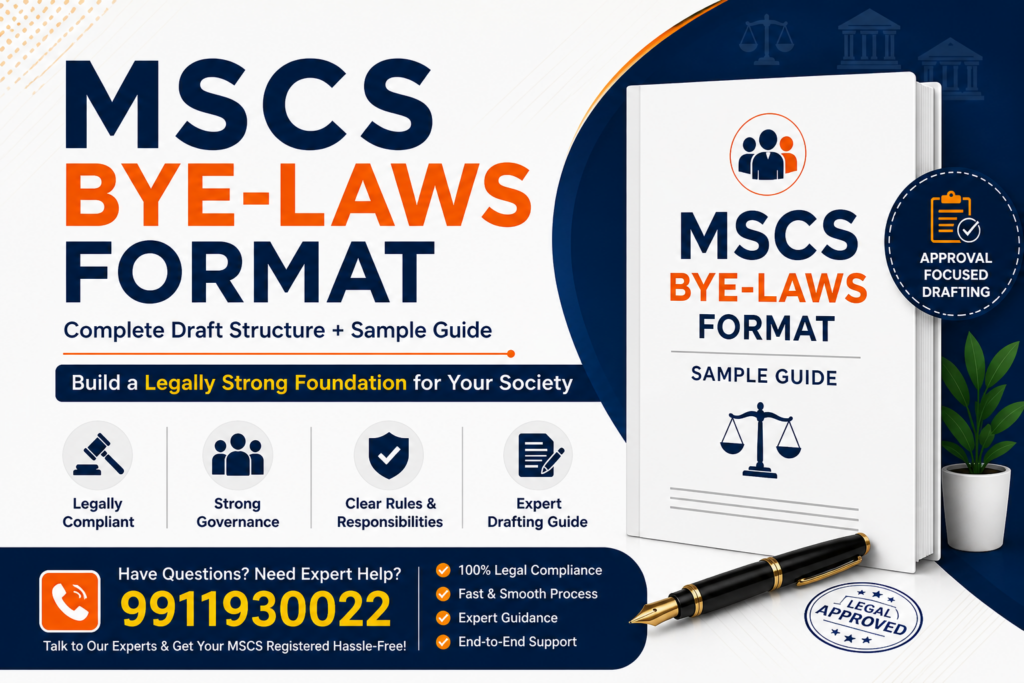 📘 MSCS Bye-laws Format (Complete Expert Guide)