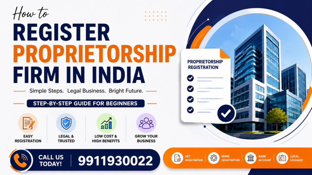 How to Register a Proprietorship Firm in India (2026)
