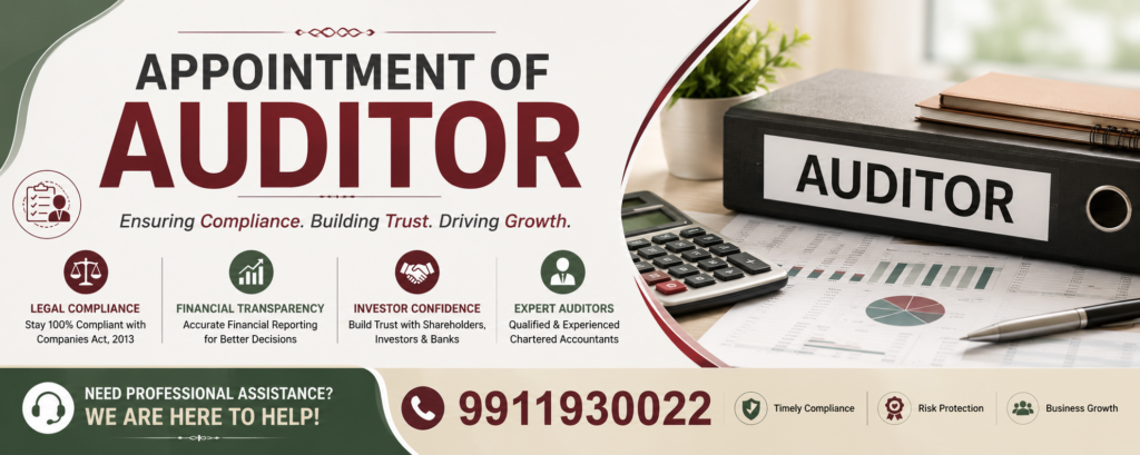 Appointment Of Auditor in India