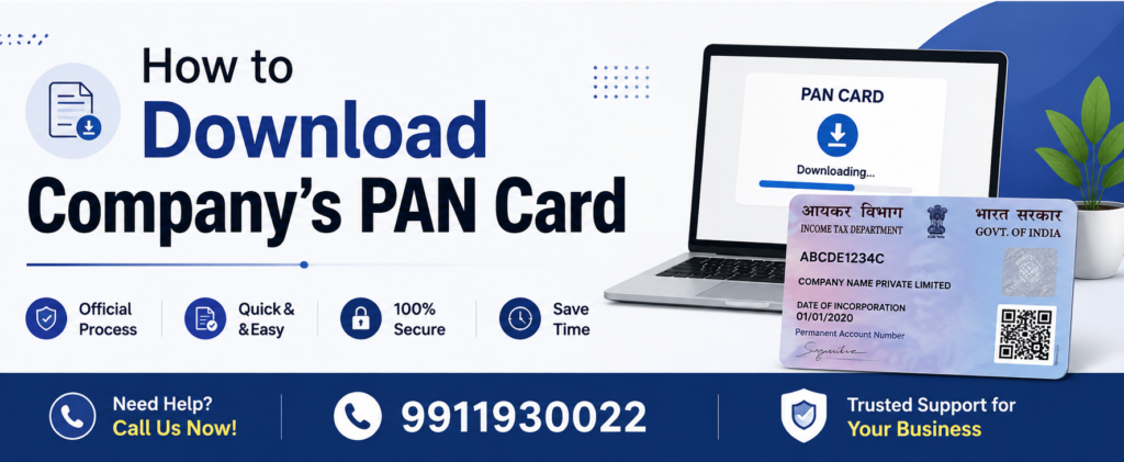 Company's pan card