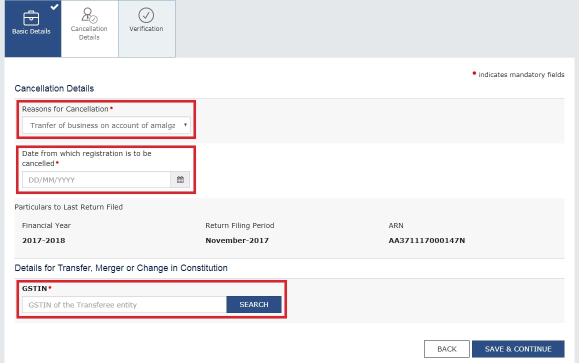 GST Registration Cancellation