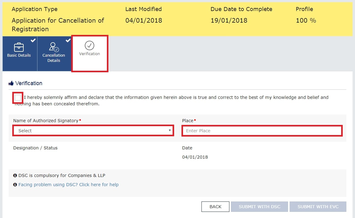 GST Registration Cancellation