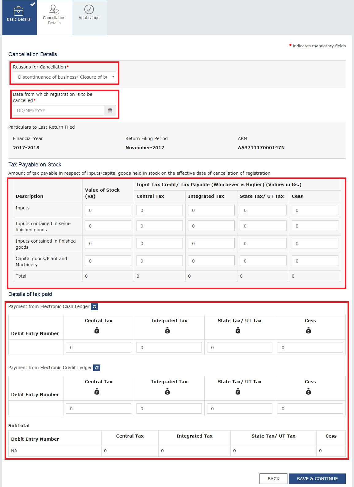 GST Registration Cancellation